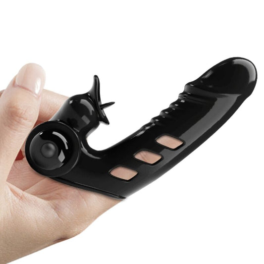 PRETTY LOVE - COUVERCLE DE DOIGT VIBRATEUR CORBIN NOIR - 7eme ciel