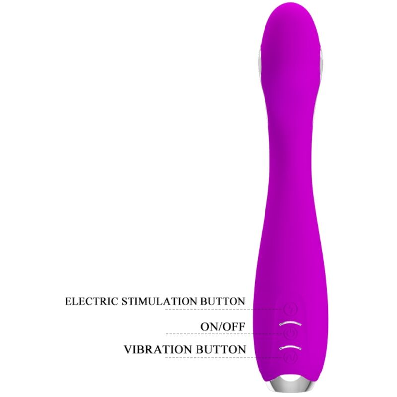 PRETTY LOVE - VIBRATEUR ÉLECTROCHOC RECHARGEABLE HECTOR-IMPERMÉABLE VIOLET - 7eme ciel