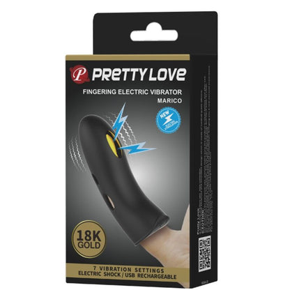 PRETTY LOVE - COUVRE-DOIGTS ÉLECTRO-STIMULATEUR MARICO NOIR - 7eme ciel