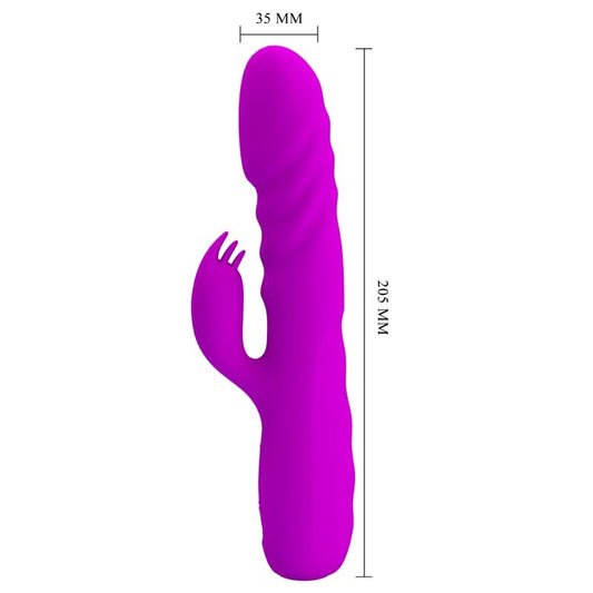 PRETTY LOVE - VIBRATEUR LAPIN RECHARGEABLE MELANIE VIOLET - 7eme ciel