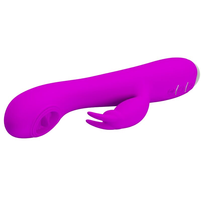 PRETTY LOVE - VIBRATEUR RECHARGEABLE RACHEL AVEC VENTOUSE VIOLETTE
