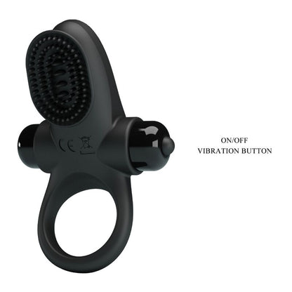 PRETTY LOVE - VIBRATOR RING II POUR LE PÉNIS NOIR - 7eme ciel