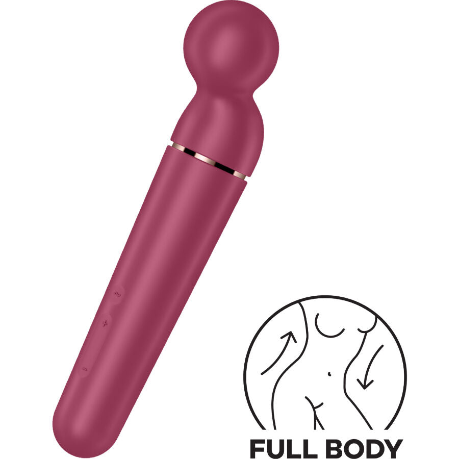 SATISFYER - PLANET WAND-ER VIBRATEUR MASSAGER BERRY - 7eme ciel