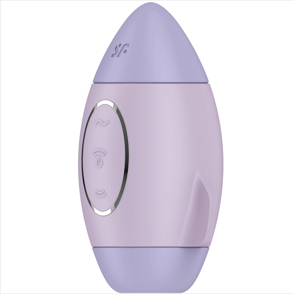 SATISFYER - MISSION CONTROL PETIT VIBRATEUR  DOUBLE IMPULSION LILAS - 7eme ciel