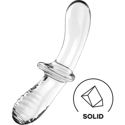 SATISFYER - GODE DOUBLE CRISTAL TRANSPARENT - 7eme ciel
