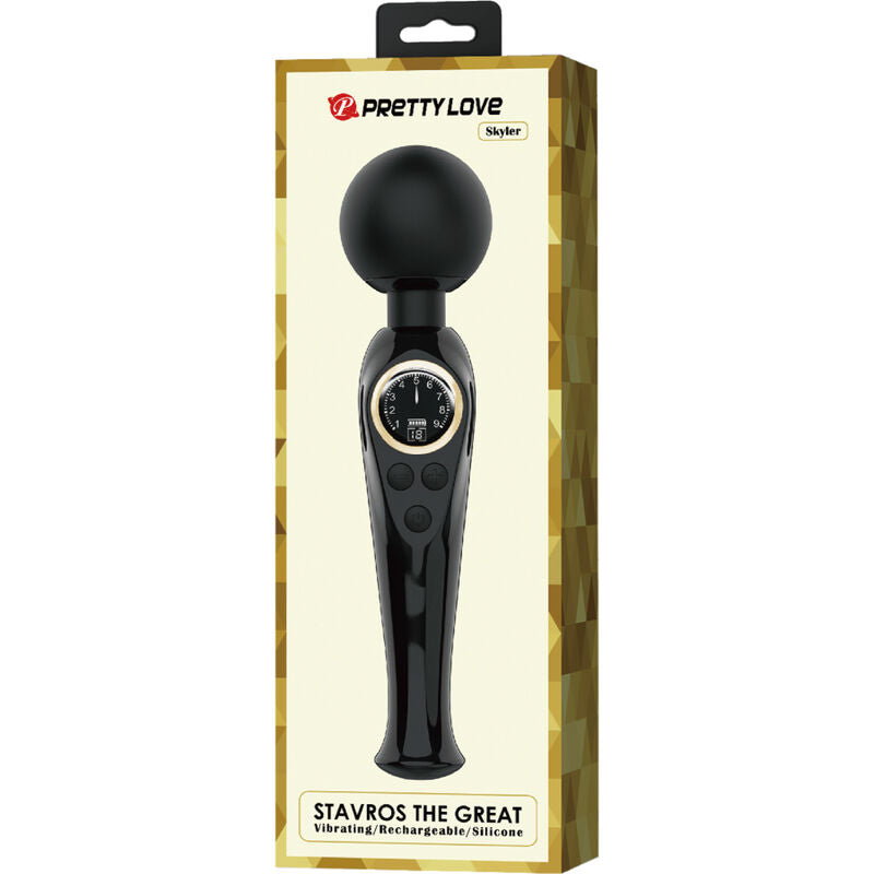 PRETTY LOVE - BAGUETTE VIBRATEUR SKYLER NOIR - 7eme ciel