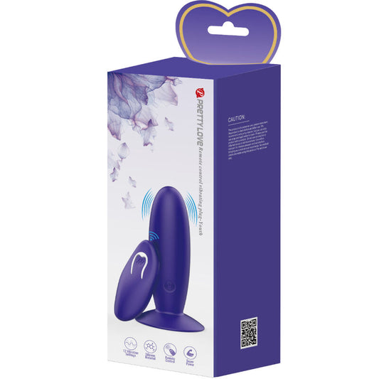 PRETTY LOVE - VIBRATEUR ANAL YOUTH PLUG TÉLÉCOMMANDE VIOLET - 7eme ciel