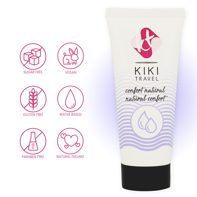 KIKÍ TRAVEL - CONFORT LUBRIFIANT NATUREL 50 ML - 7eme ciel
