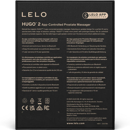 LELO - MASSEUR DE PROSTATE HUGO 2 VERT - 7eme ciel