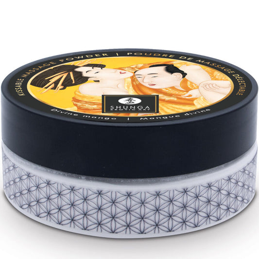 SHUNGA - KIT DE POUDRE DE MASSAGE COMESTIBLE MANGUE - 7eme ciel