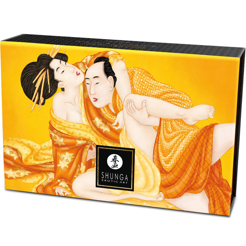 SHUNGA - KIT DE POUDRE DE MASSAGE COMESTIBLE MANGUE - 7eme ciel