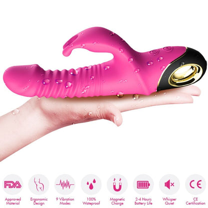 ARMONY - ZING GODE VIBRATEUR LAPIN FUCHSIA - 7eme ciel