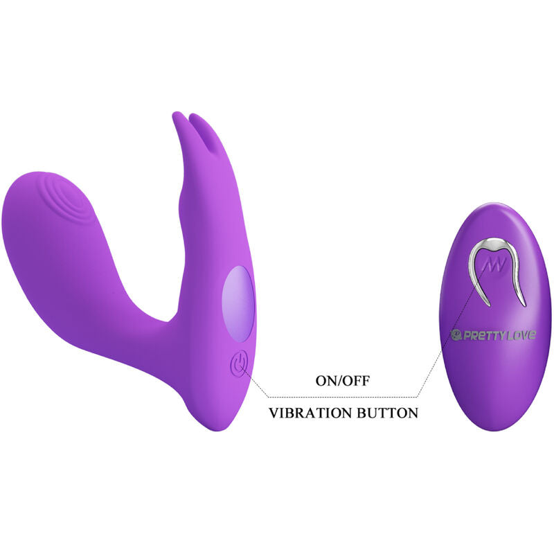 PRETTY LOVE - TÉLÉCOMMANDE À VIBRATION ET PULSATION IDABELLE VIOLET - 7eme ciel