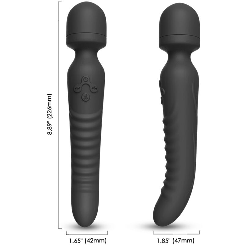 ARMONY - MISSION MASSAGER & VIBRATEUR EFFET CHALEUR NOIR - 7eme ciel