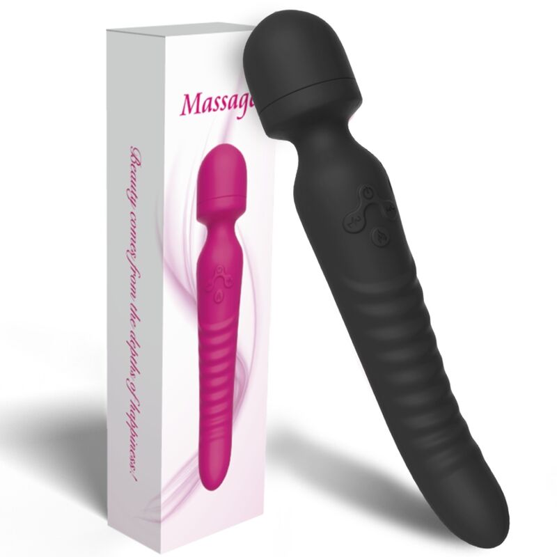 ARMONY - MISSION MASSAGER & VIBRATEUR EFFET CHALEUR NOIR - 7eme ciel