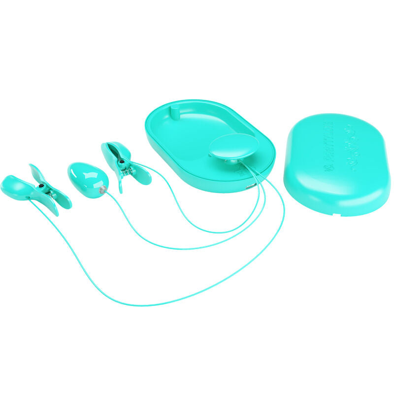 PRETTY LOVE - BOITE SURPRISE PINCE A ELECTRO STIMULATION BLEUE - 7eme ciel