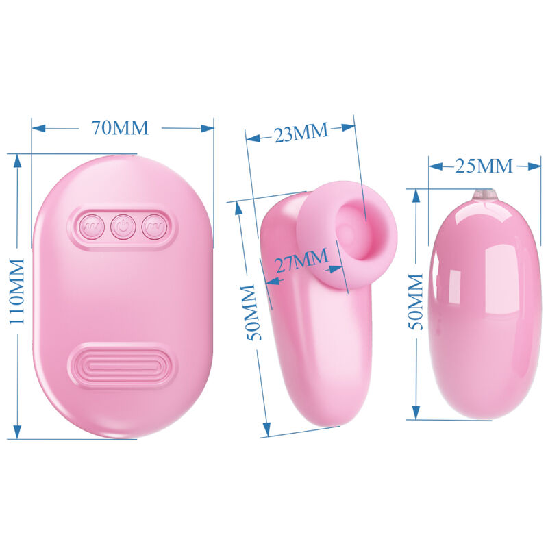 PRETTY LOVE - MAGIC BOX BALLE VIBRANTE & STIMULATEUR ROSE - 7eme ciel
