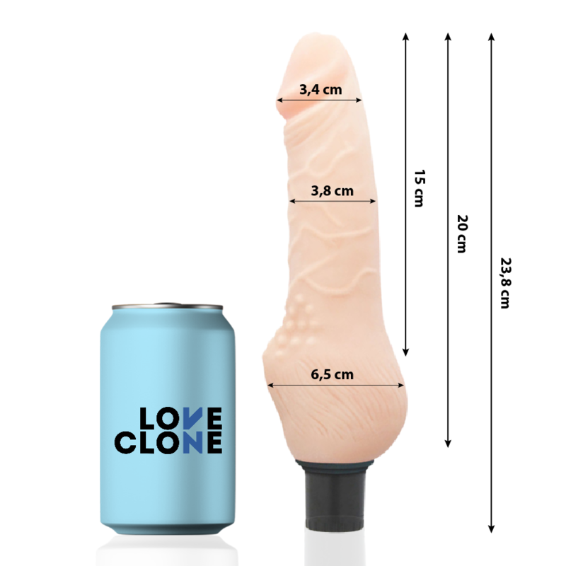 LOVECLONE - DAVEN AUTOLUBRIFICATION RÉALISTE 23.8 CM -O- 3.8 CM - 7eme ciel