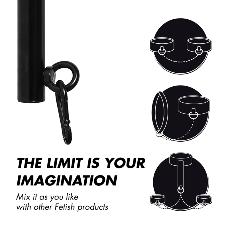 FETISH SUBMISSIVE BONDAGE - BARRE SÉPARATEUR RÉGLABLE 4 PIÈCES - 7eme ciel