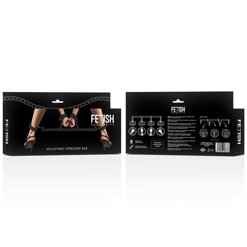 FETISH SUBMISSIVE BONDAGE - BARRE SÉPARATEUR RÉGLABLE 4 PIÈCES - 7eme ciel