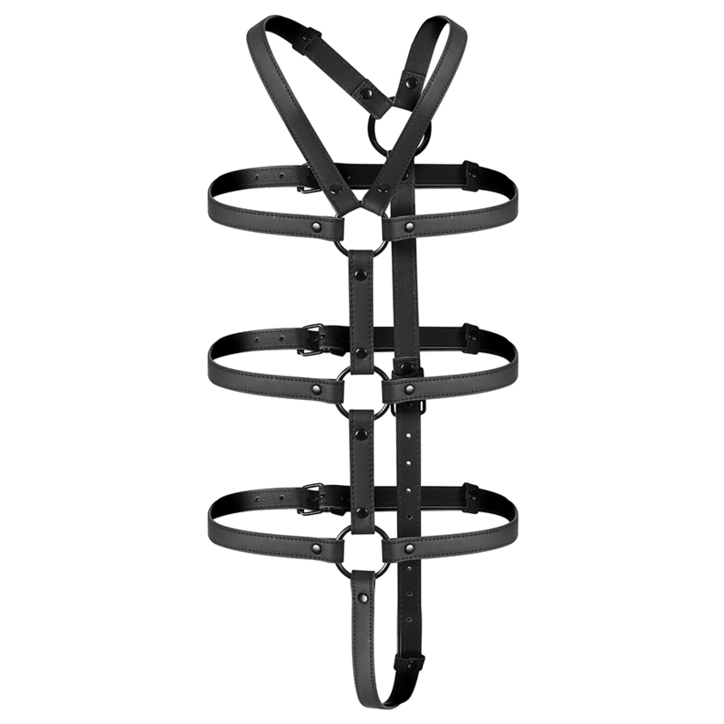 FETISH SUBMISSIVE BONDAGE - HARNAIS RÉGLABLE TORSE ET BRAS - 7eme ciel