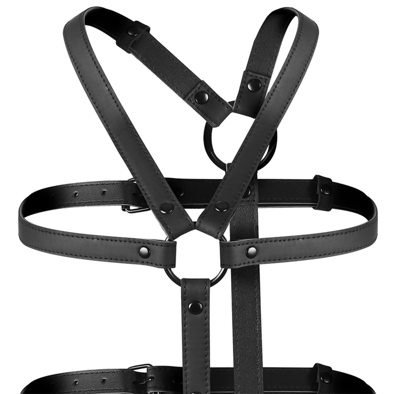 FETISH SUBMISSIVE BONDAGE - HARNAIS RÉGLABLE TORSE ET BRAS - 7eme ciel