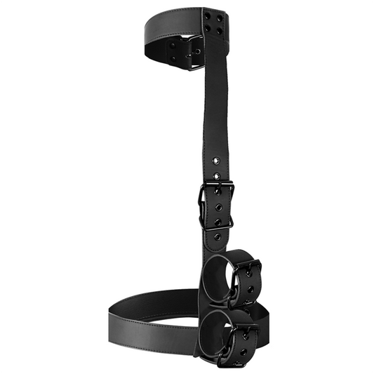 FETISH SUBMISSIVE BONDAGE - ENSEMBLE DE RETENUE CORPS COL ET POIGNETS - 7eme ciel