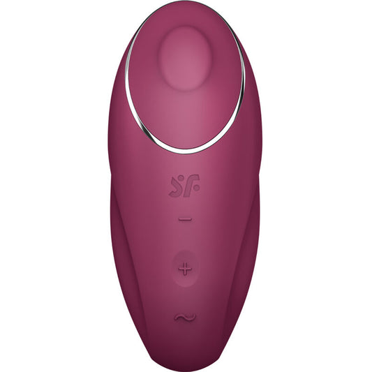 Tap & CLIMAX 1 SATISFYER - TAPVIBRATEUR LAY-ON ROUGE - 7eme ciel