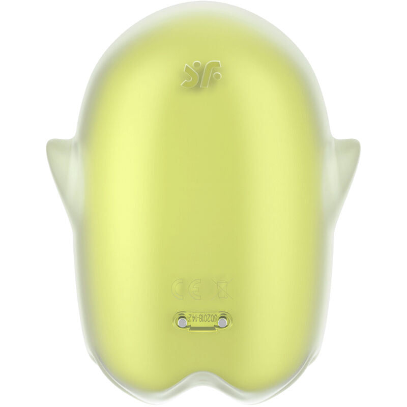 SATISFYER - GLOWING GHOST AIR PULSE & VIBRATEUR JAUNE - 7eme ciel