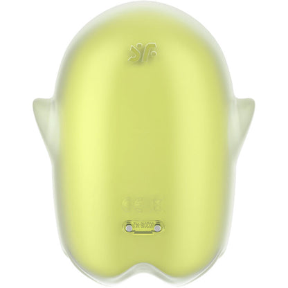 SATISFYER - GLOWING GHOST AIR PULSE & VIBRATEUR JAUNE - 7eme ciel