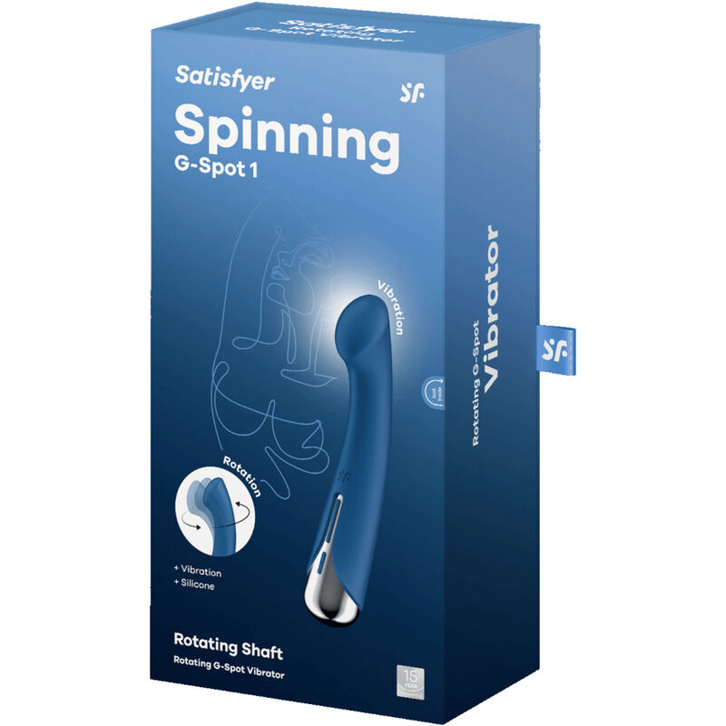 SATISFYER - SPINNING G-SPORT 1 VIBRATEUR ROTATOR ROUGE - 7eme ciel