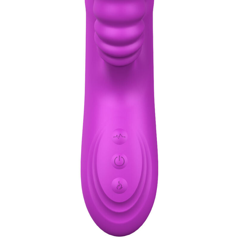 ARMONY - VIBRATEUR MULTIFONCTION ANGELIA DOUBLE LANGUE EFFET CHALEUR VIOLET - 7eme ciel