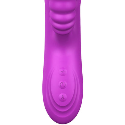 ARMONY - VIBRATEUR MULTIFONCTION ANGELIA DOUBLE LANGUE EFFET CHALEUR VIOLET - 7eme ciel