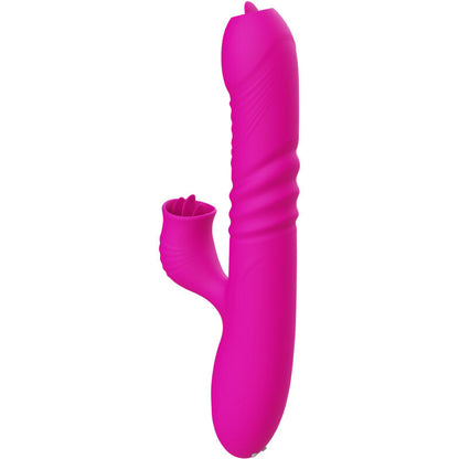 ARMONY - VIBRATEUR MULTIFONCTION DOUBLE LANGUE FANNY EFFET CHALEUR FUCHSIA - 7eme ciel