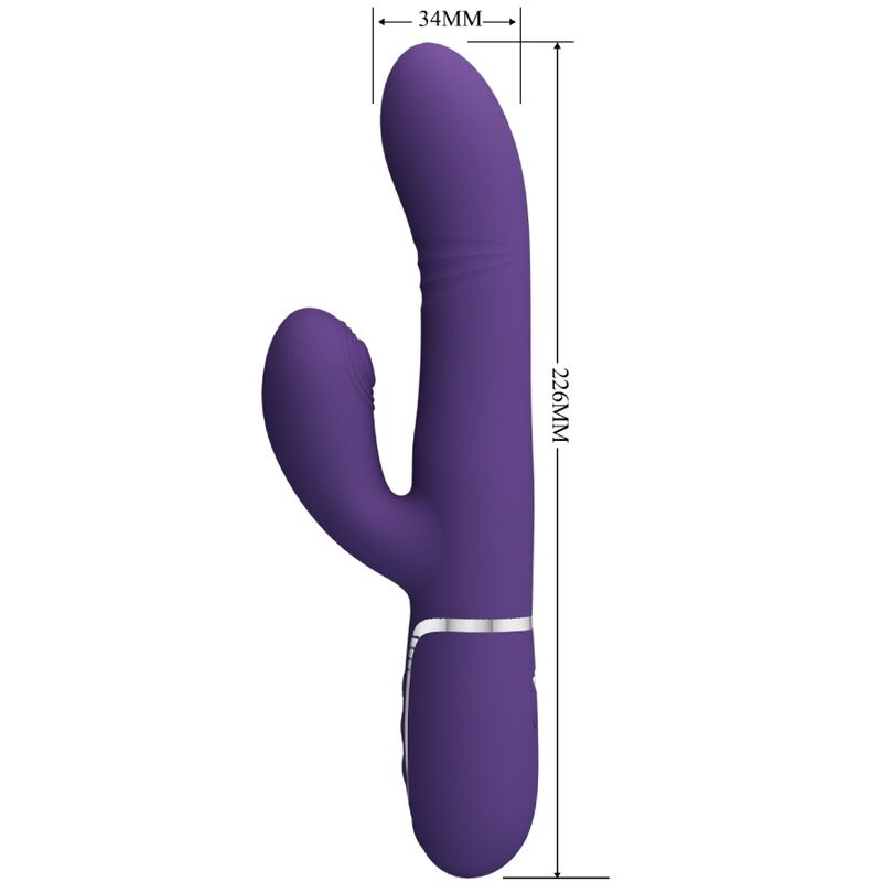 PRETTY LOVE - VIBRATEUR MULTIFONCTION G-SPOT VIOLET - 7eme ciel