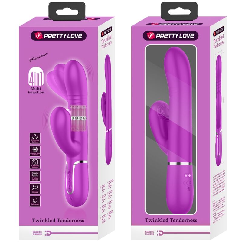 PRETTY LOVE - VIBRATEUR MULTIFONCTION G-SPOT FUCHSIA - 7eme ciel