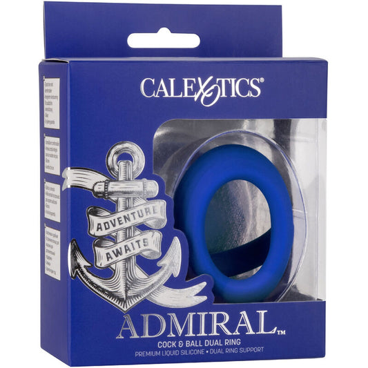 CALEXOTICS - ADMIRAL COCK BALL DOUBLE ANNEAU BLEU - 7eme ciel