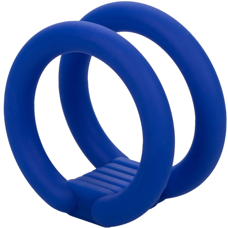 CALEXOTICS - ADMIRAL CAGE DOUBLE COCK BLEU - 7eme ciel