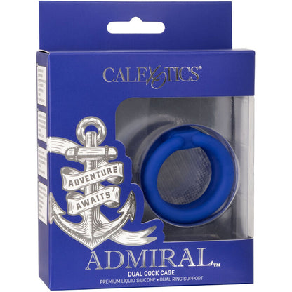 CALEXOTICS - ADMIRAL CAGE DOUBLE COCK BLEU - 7eme ciel