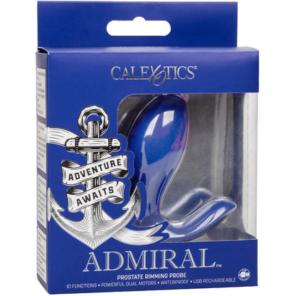 CALEXOTICS - ADMIRAL STIMULATEUR ET VIBRATEUR DE PROSTATE RIMMING BLEU - 7eme ciel