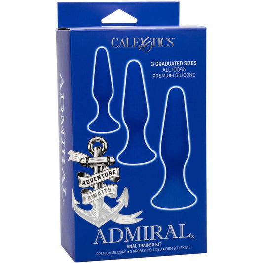 CALEXOTICS - ADMIRAL KIT 3 PLUG ANAL BLEU - 7eme ciel