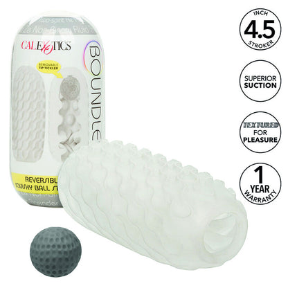 CALEXOTICS - BOUNDLESS RÉVERSIBLE SQUISHY BALL STROKE JAUNE - 7eme ciel