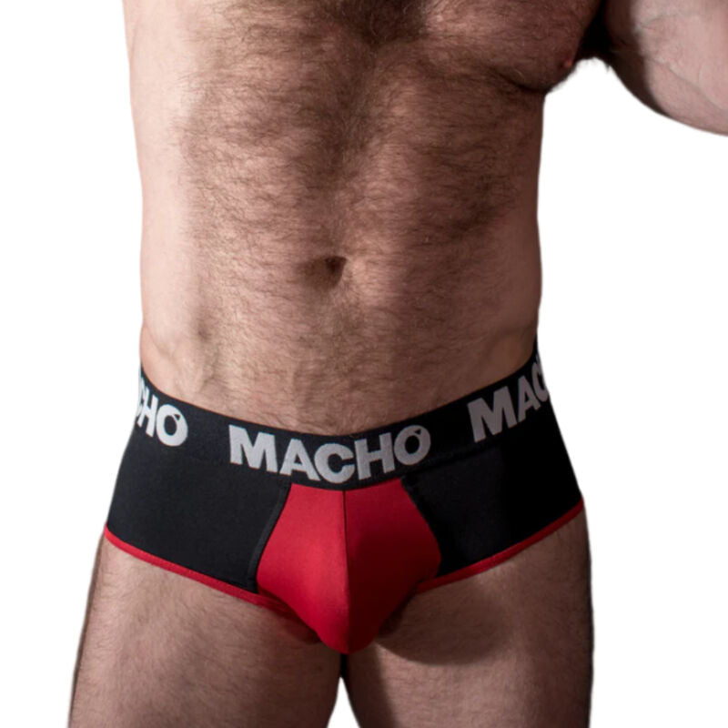 MACHO - MS26N SLIP NOIR/ROUGE M - 7eme ciel