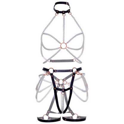 LEG AVENUE - SOUTIEN-GORGE HARNAIS & JARRETIÈRE PERLE S - 7eme ciel