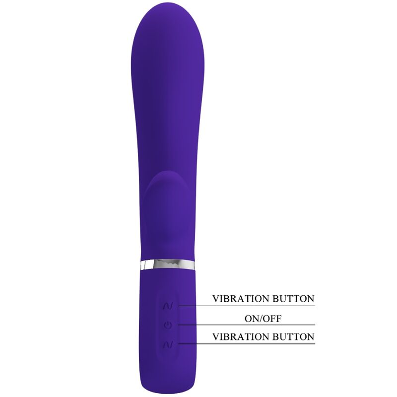 PRETTY LOVE - VIBRATEUR MULTIFONCTION G-SPOT THOMAS VIOLET - 7eme ciel