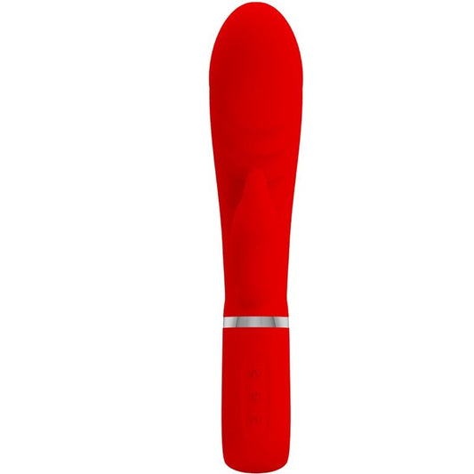 PRETTY LOVE - VIBRATEUR MULTIFONCTION G-SPOT PRESCOTT ROUGE - 7eme ciel