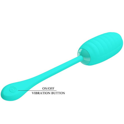 PRETTY LOVE - OEUF VIBRANT RECHARGEABLE KIRK AQUA VERT - 7eme ciel