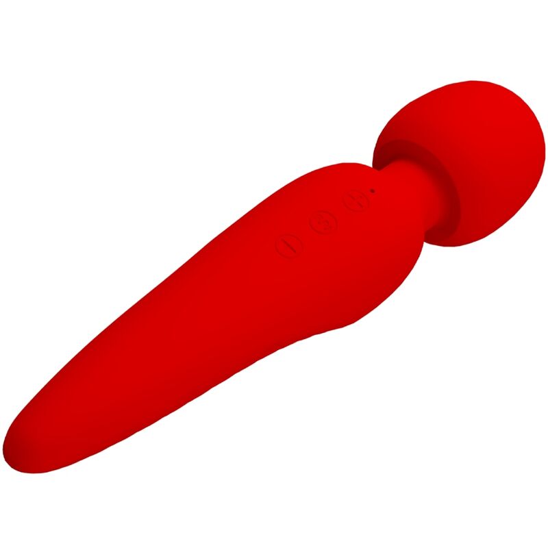 PRETTY LOVE - MASSEUR MEREDITH 12 MODES DE VIBRATION ROUGE - 7eme ciel
