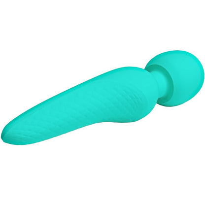 PRETTY LOVE - MASSEUR MEREDITH 12 MODES DE VIBRATION VERT AQUA - 7eme ciel