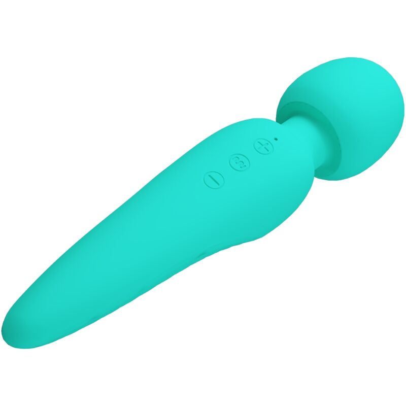 PRETTY LOVE - MASSEUR MEREDITH 12 MODES DE VIBRATION VERT AQUA - 7eme ciel